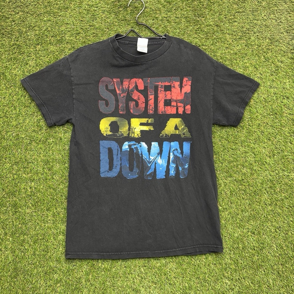 System Of A Down Band Shirt Mens Medium Self Titled Album Promo Music Band Tee